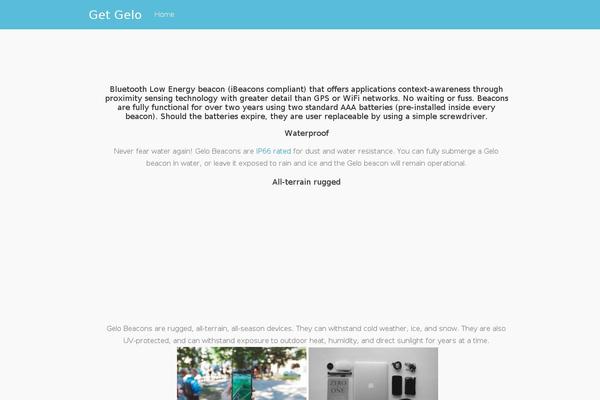 Tesseract theme site design template sample