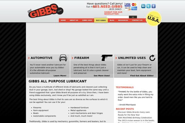getgibbs.com site used Gibbs
