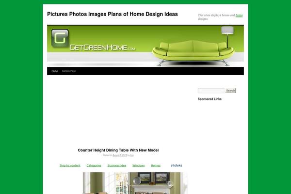Twenty Ten theme site design template sample