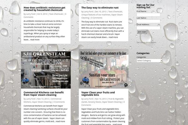 Divi theme site design template sample