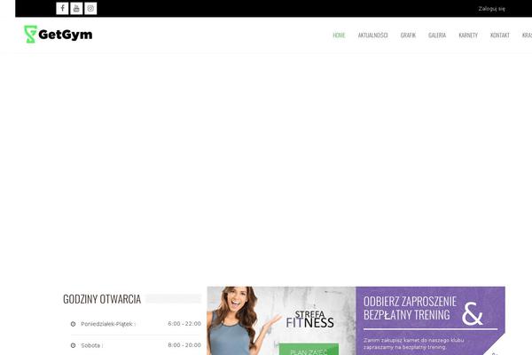 Fitnesszone theme site design template sample