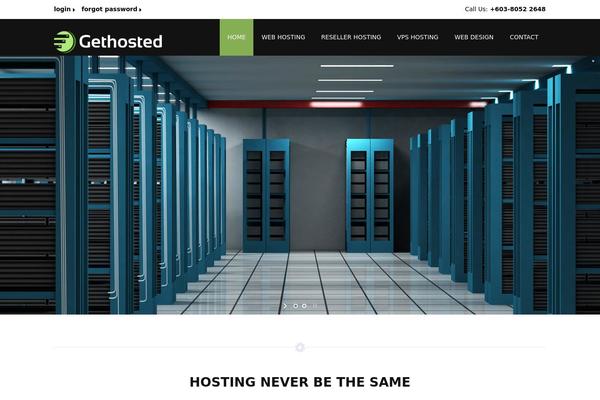 Multihost theme site design template sample