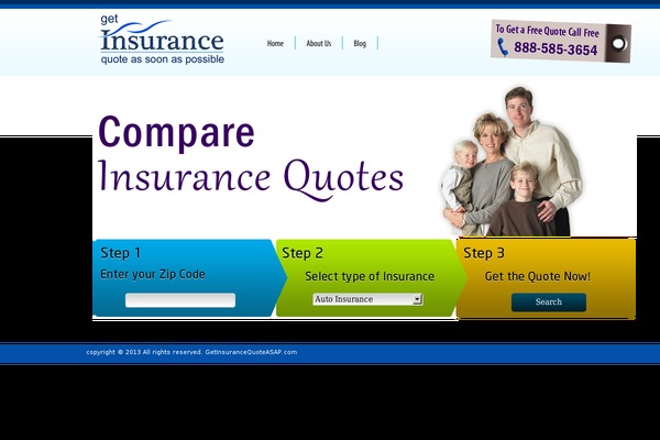 getinsurancequoteasap.com site used Insurance