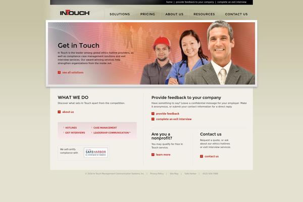 getintouch.com site used In-touch