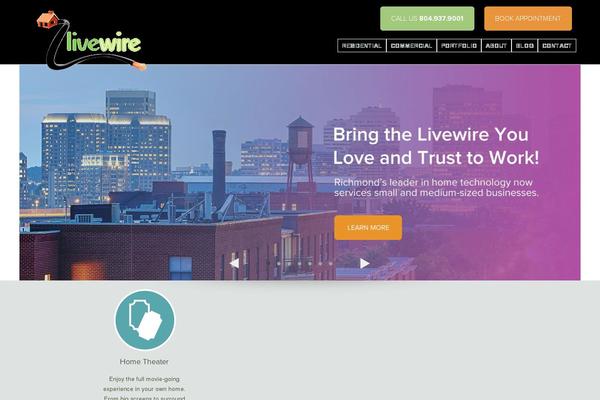 Livewire theme site design template sample