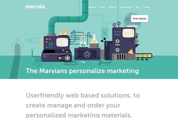 getmarvia.com site used Marvia
