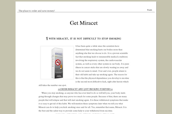 getmiracet.com site used Doc
