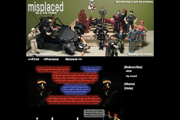 getmisplaced.com site used Comicpress V