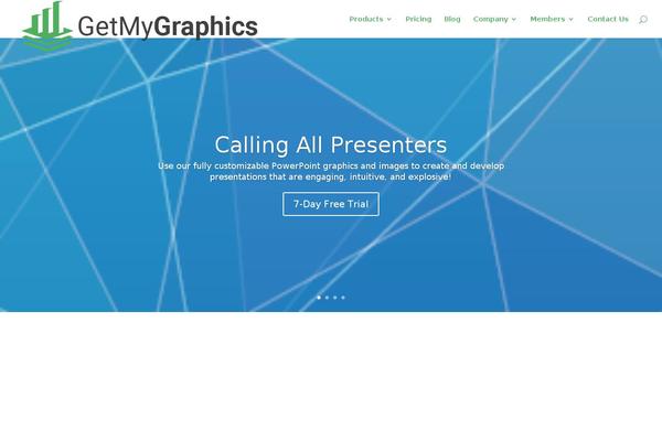 getmygraphics.com site used Divi3_0_105