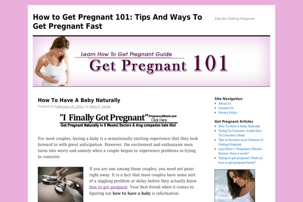 Twenty Ten theme site design template sample
