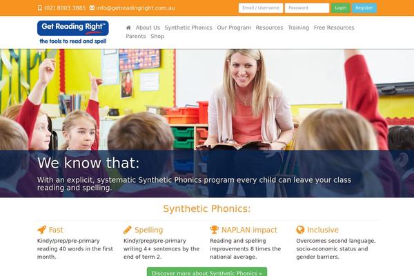 getreadingright.com.au site used Getreadingright