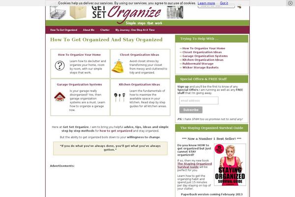 getsetorganize.com site used Flexibility 2