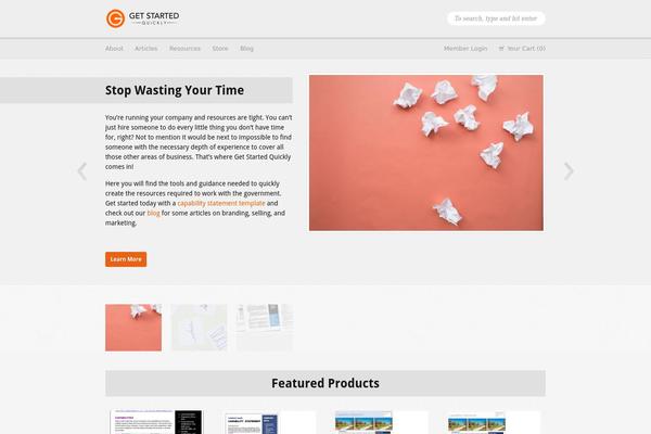 WordPress website example screenshot