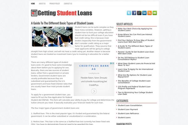gettingstudentloans.com site used Newspick