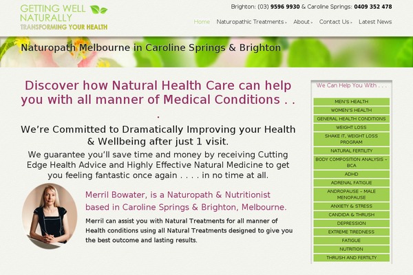 gettingwellnaturally.com.au site used Naturopathic