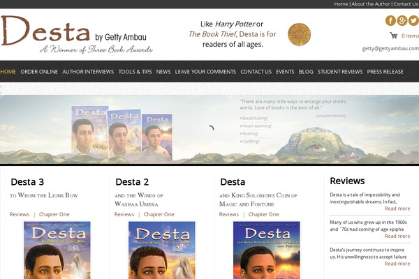 gettyambau.com site used Desta-new