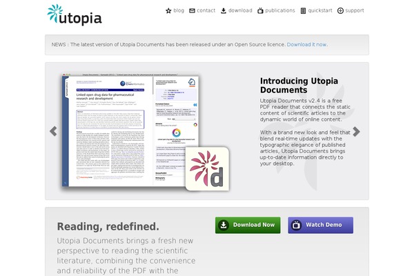 Utopia theme site design template sample