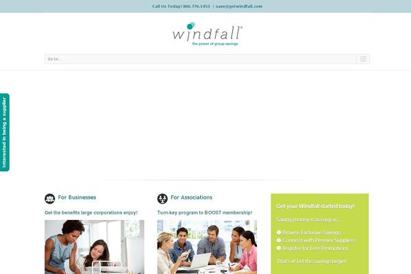 Windfall theme site design template sample