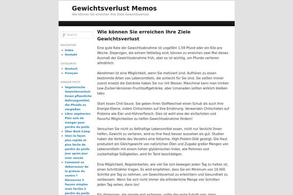 gewichtsverlustmemos.com site used Twenty-yoes