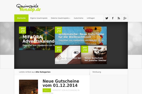 gewinnspiele-nonstop.de site used Gewinnspiele