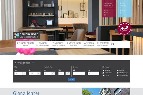 gewoba-nord.de site used Gewoba