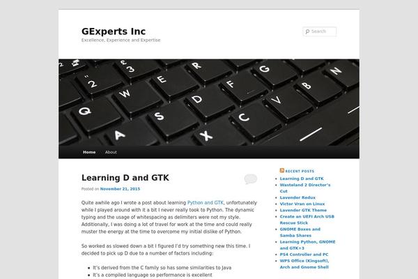 WordPress website example screenshot