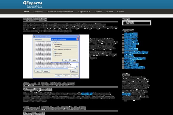 gexperts.org site used Gexperts