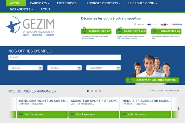 gezim.fr site used Bootstrap Basic