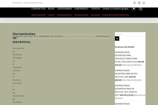 WordPress website example screenshot