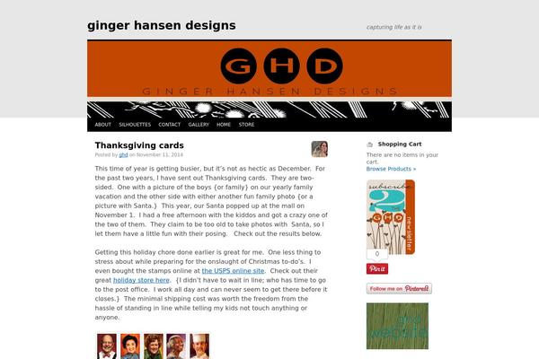 WordPress website example screenshot