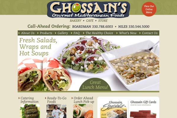 ghossainsbakery.com site used Ghossains2015