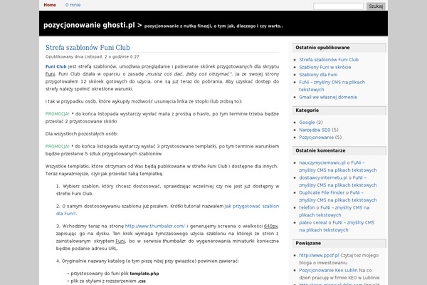 WordPress website example screenshot