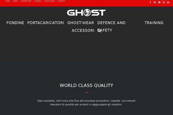 ghostinternational.com site used Avada