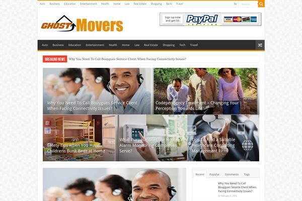 Sahifa theme site design template sample