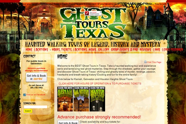 ghosttourstexas.com site used Ghosttourstexas