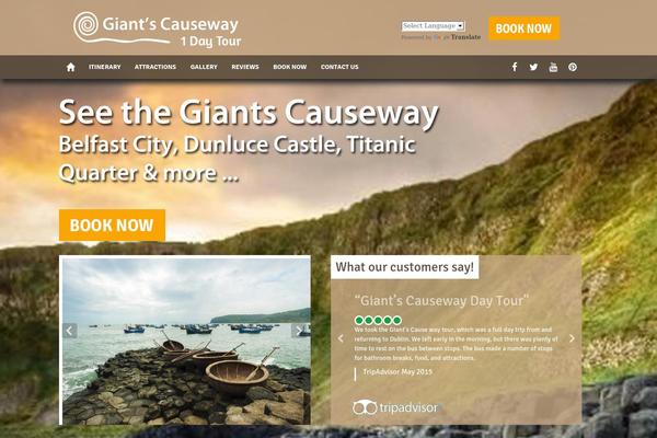 giantscausewaytours.ie site used Cliffs