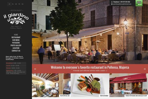 Giardino theme websites examples