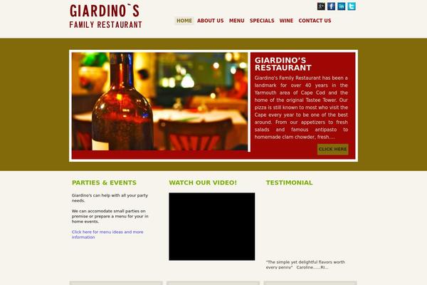 giardinosfamilyrestaurant.com site used Restaurant-theme