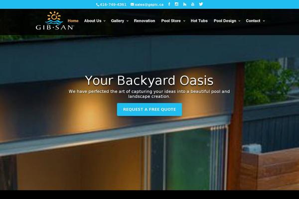 gibsanpools.com site used Gibsan