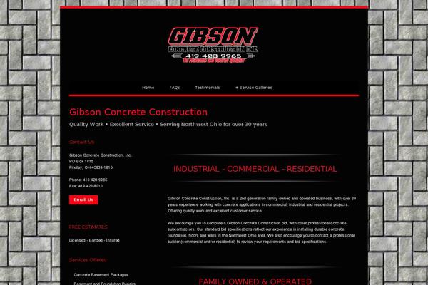 gibsonconcrete.com site used Bluediamond-v1-11