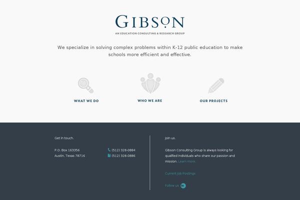 gibsonconsult.com site used Gibsonconsult