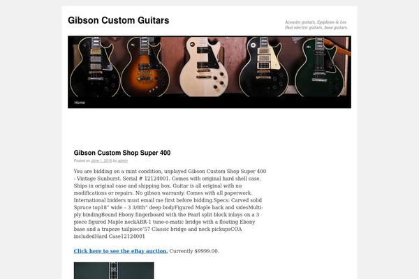 Twenty Ten theme site design template sample