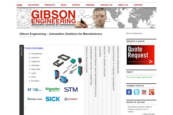 gibsonengineering.com site used CutLine 1.4