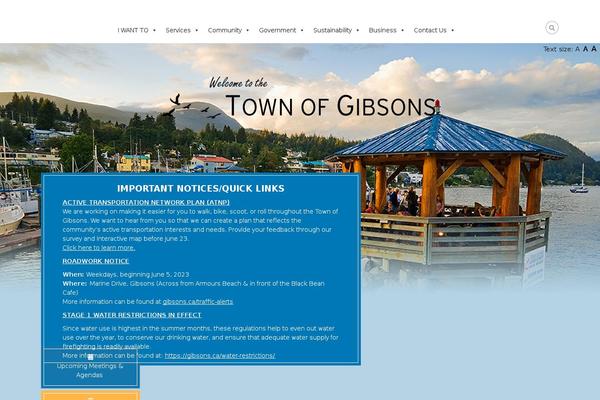 gibsons.ca site used Town-of-gibsons