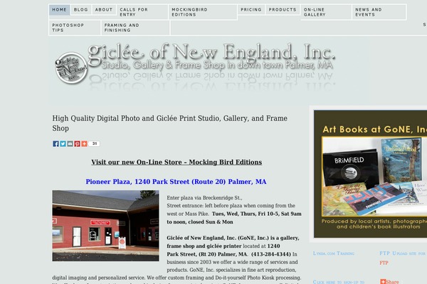 gicleeofnewengland.com site used Thesis 1.8