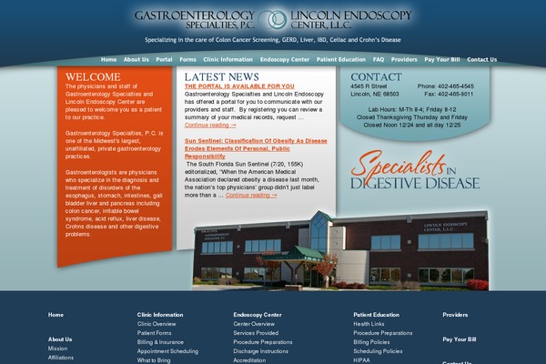 Twenty Ten theme site design template sample