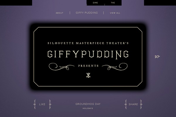 giffypudding.com site used Silhouette