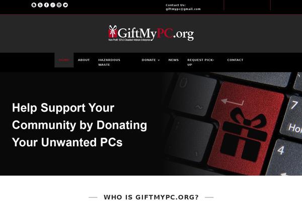 WordPress website example screenshot