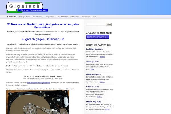 gigatech.de site used Gigatech