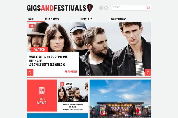 gigsandfestivals.com site used Gigsandfests